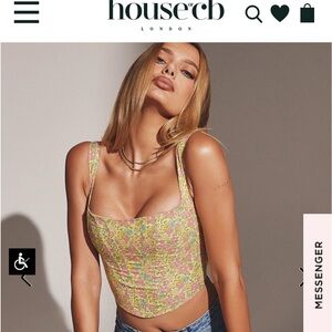 House of cb flower corset
